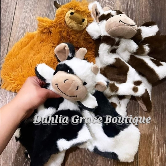 Other - Cow/Highland Lovey Fleece NEW